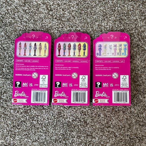 Barbie Mini BarbieLand Pop Reveal Dolls - Set of 3 NIB - Picture 2 of 6